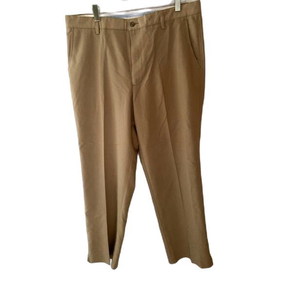 FootJoy Tan Pleated Front Performance Golf Pants Size 38 X 32 - Picture 2 of 8